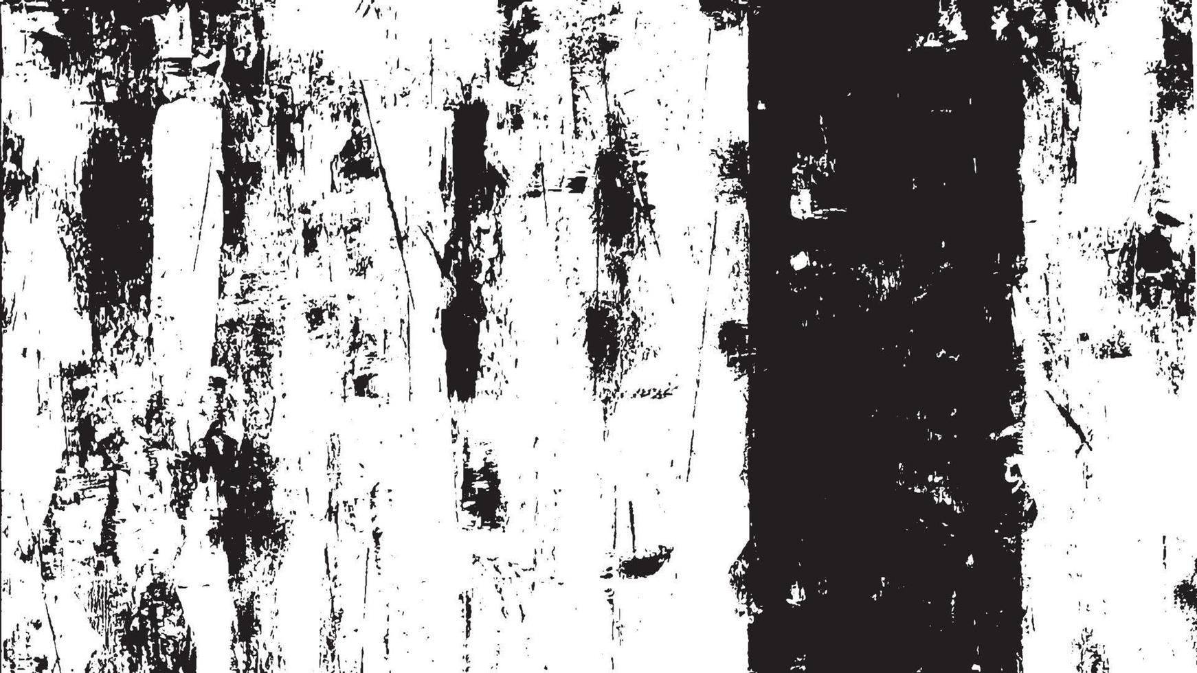 texture de superposition en détresse, arrière-plan grunge noir blanc abstrait, saleté en détresse vectorielle, texture de copeaux, fissures, rayures, éraflures, poussière, saleté. vecteur