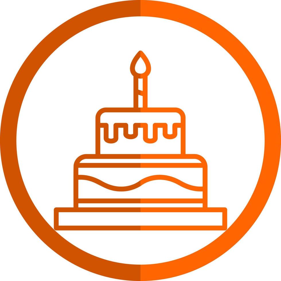 conception d'icône de vecteur de gâteau d'anniversaire