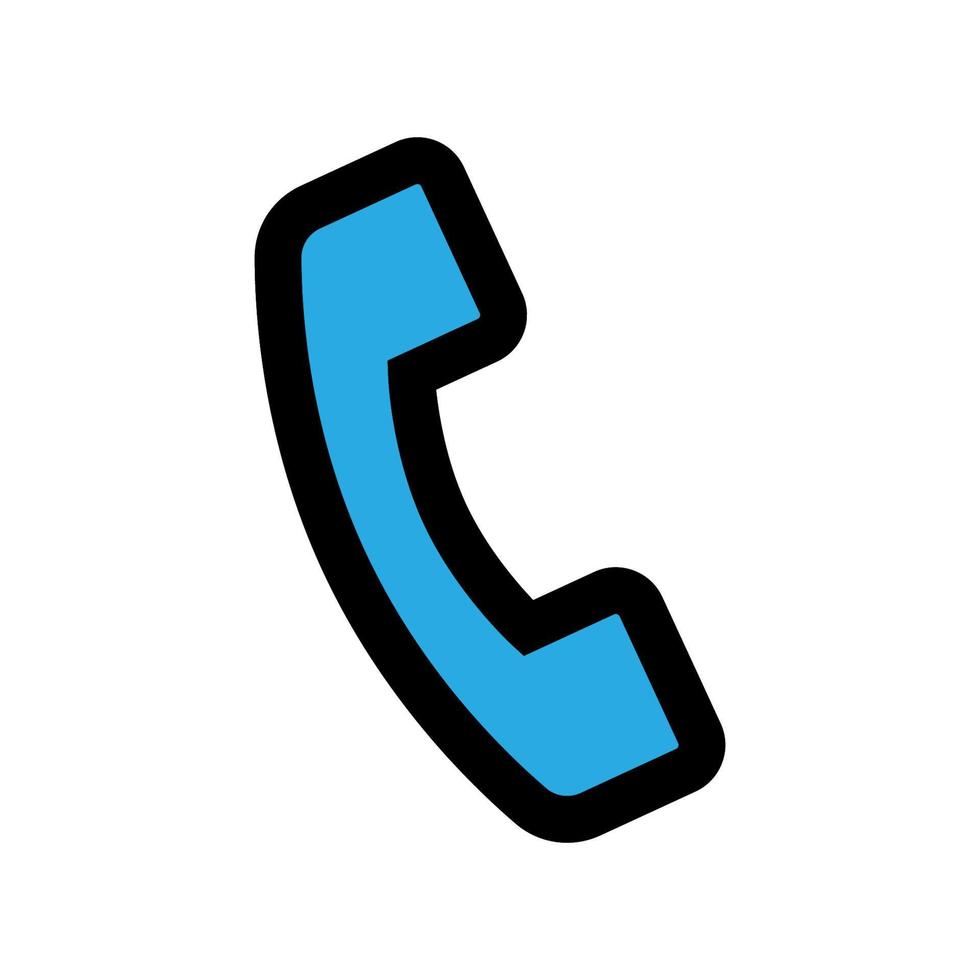 ligne d'icône d'appel téléphonique isolée sur fond blanc. icône noire plate mince sur le style de contour moderne. symbole linéaire et trait modifiable. illustration vectorielle de trait parfait simple et pixel. vecteur