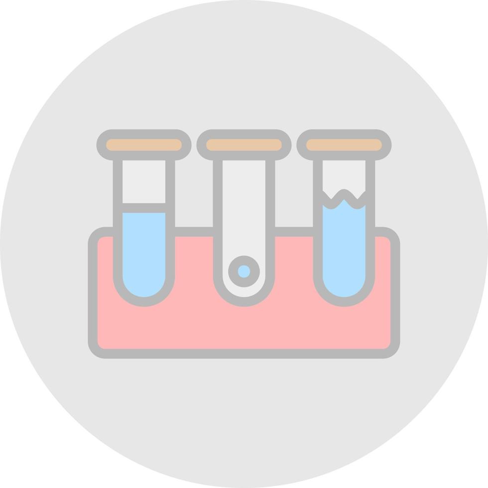 conception d'icônes vectorielles de tubes à essai vecteur