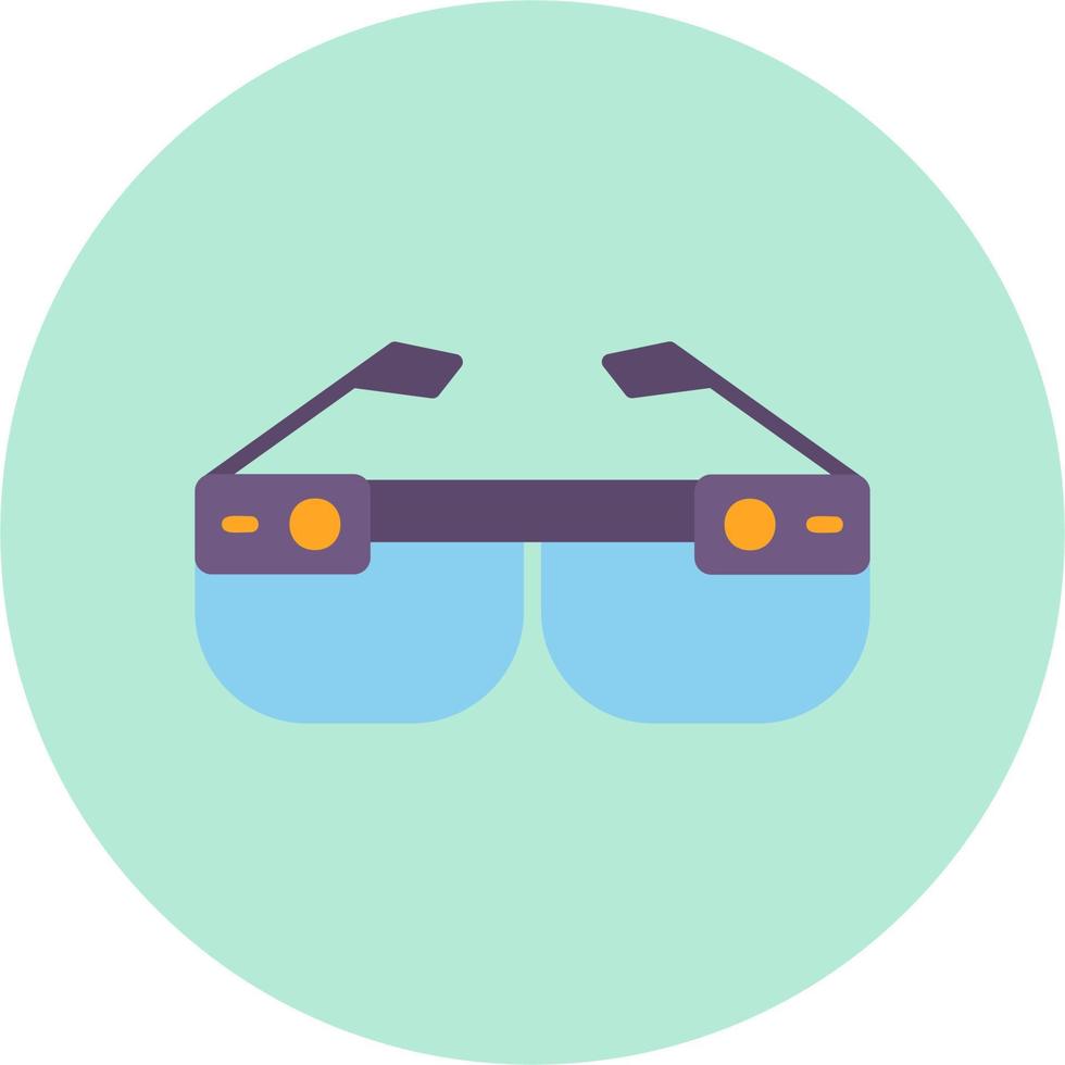 icône de vecteur de lunettes intelligentes