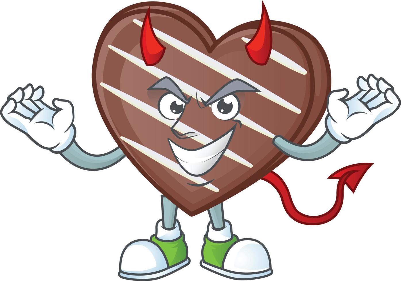 rayures Chocolat bar dessin animé personnage style vecteur