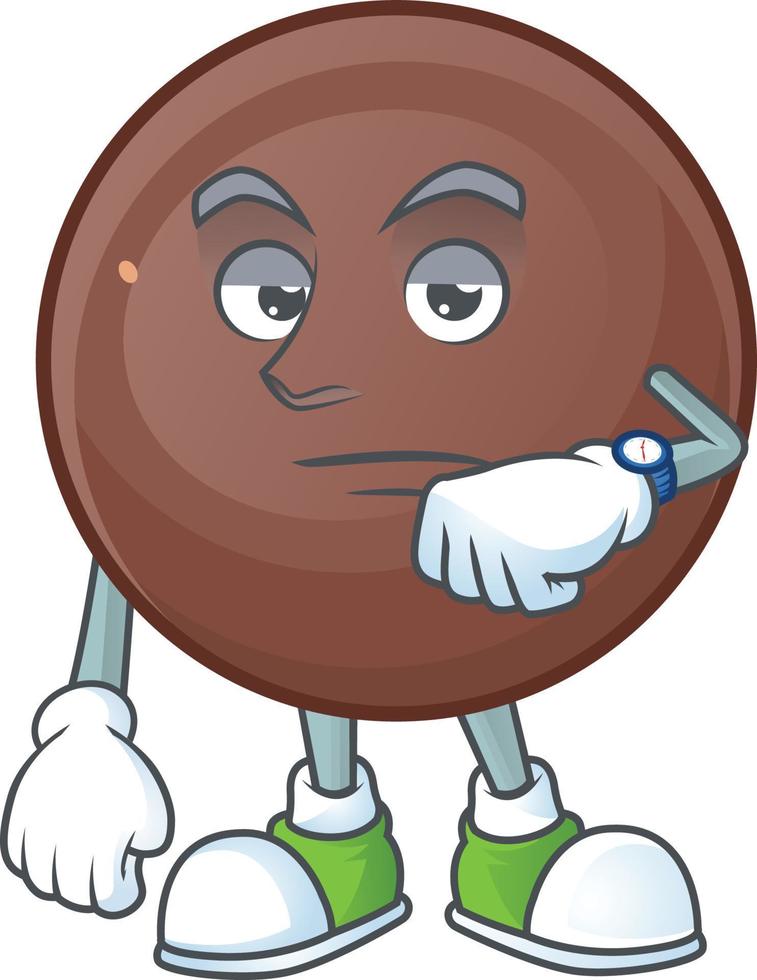 une image de riches Chocolat Balle dessin animé personnage vecteur