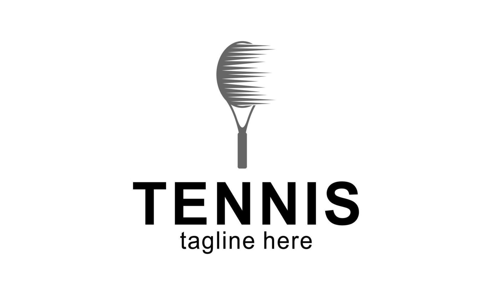 tennis raquette et Balle logo conception vecteur