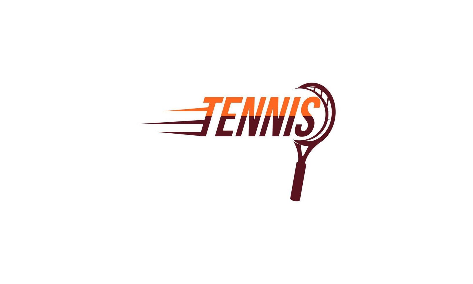 tennis raquette et Balle logo conception vecteur