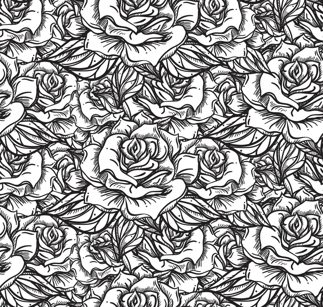 motif sans couture rose de mariage vecteur