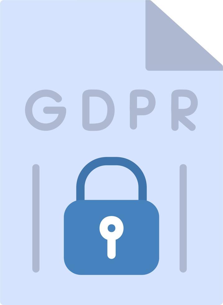 GDPR vecteur icône