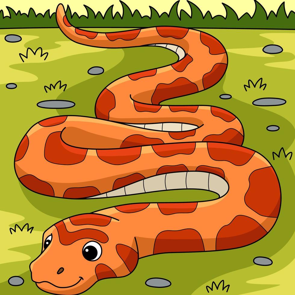 blé serpent animal coloré dessin animé illustration vecteur