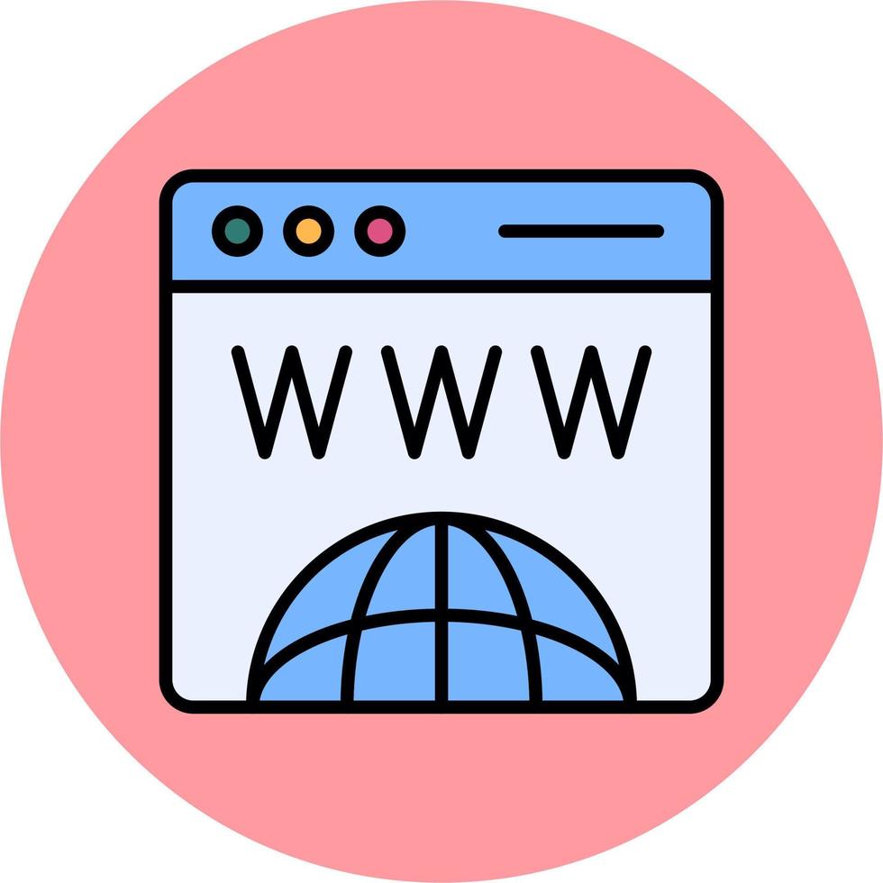 icône de vecteur de site Web