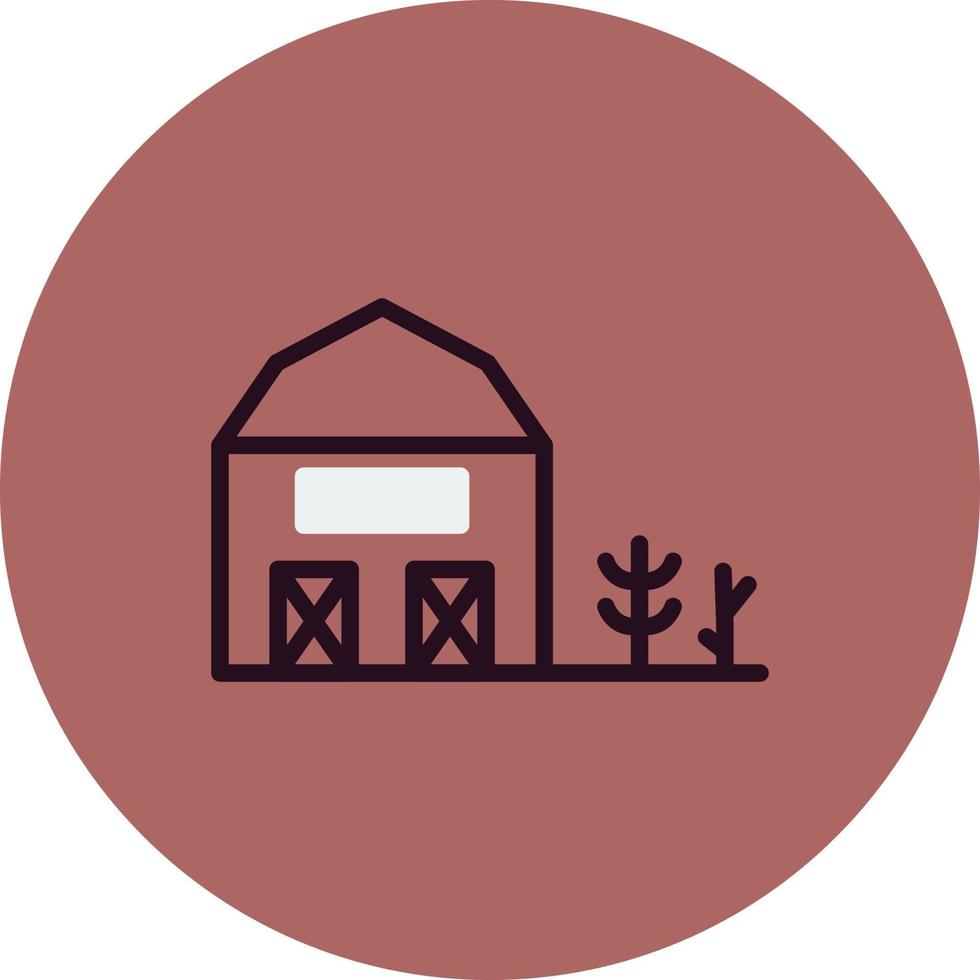 icône de vecteur de grange