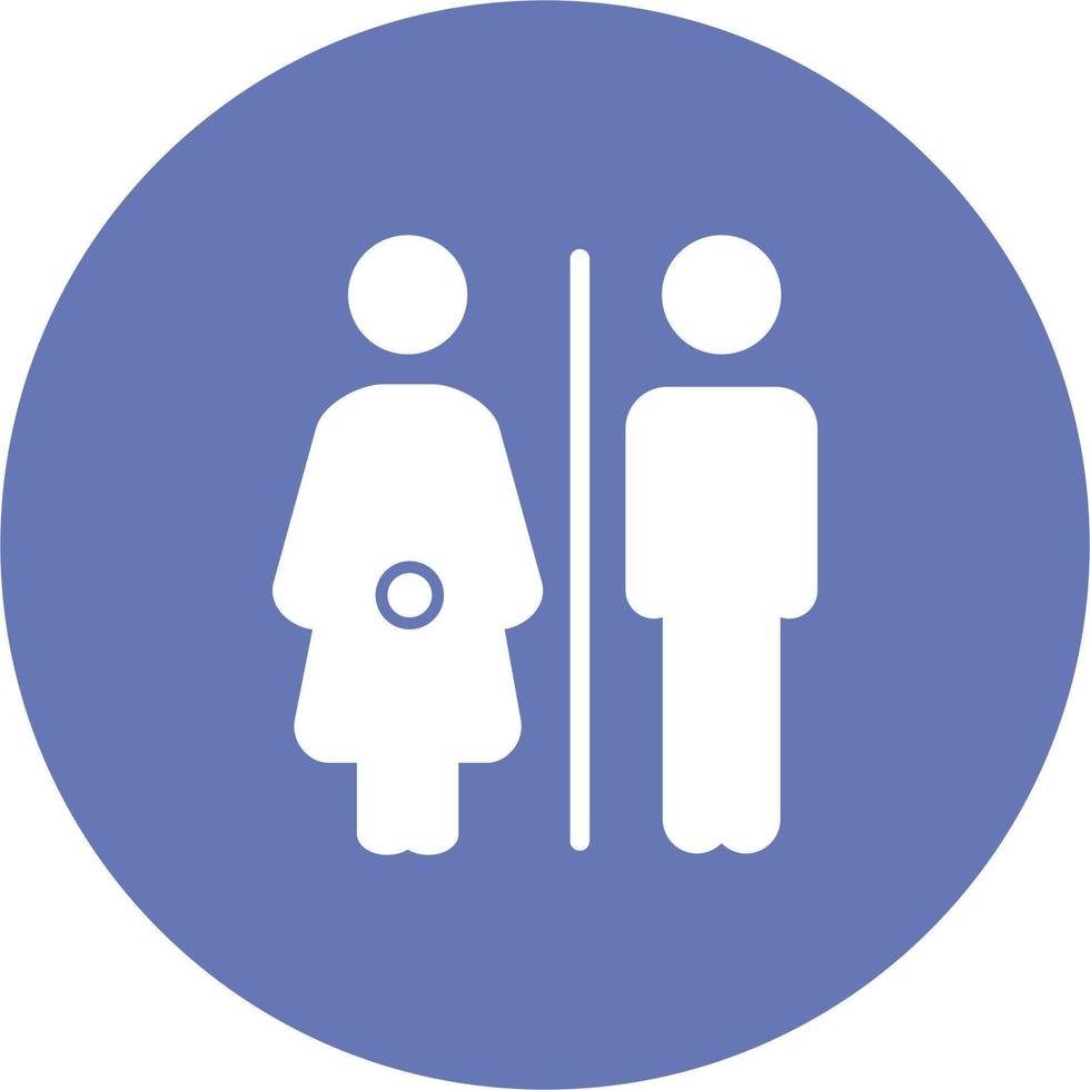 icône de vecteur de signes de toilette