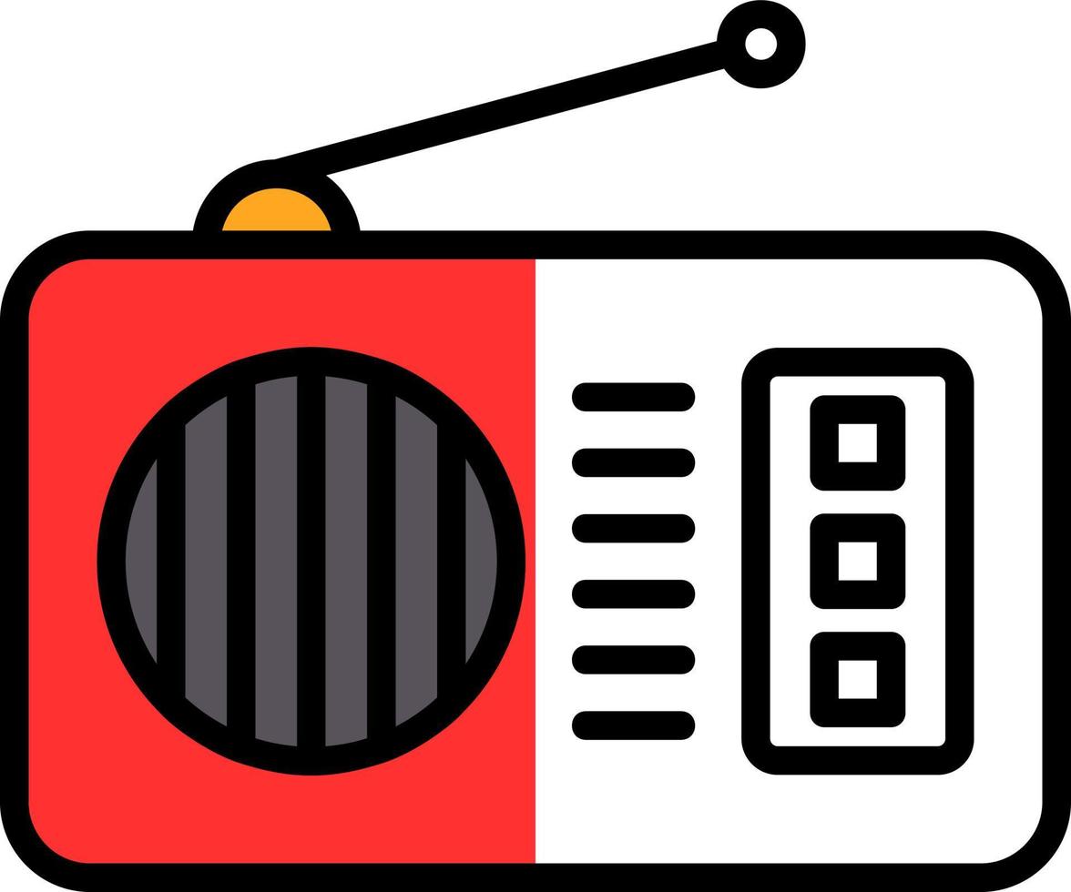 conception d'icône de vecteur de radio