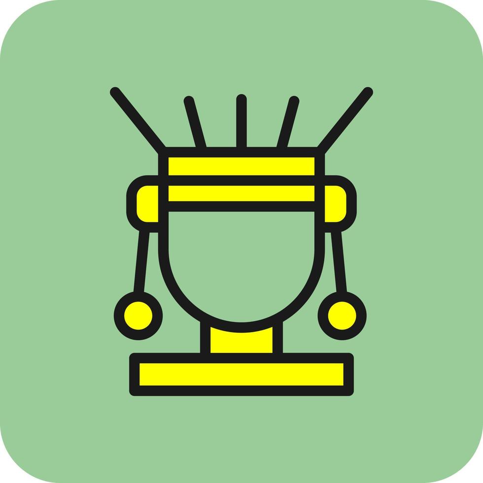 conception d'icône de vecteur de chaman