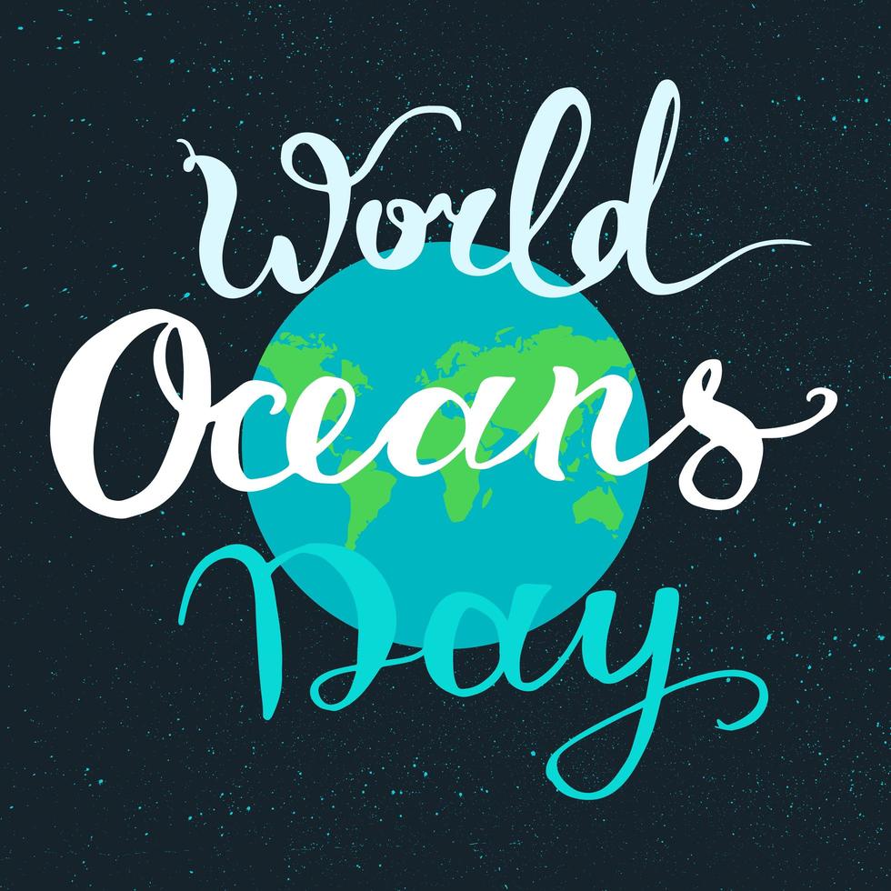 journée mondiale de l'océan vecteur