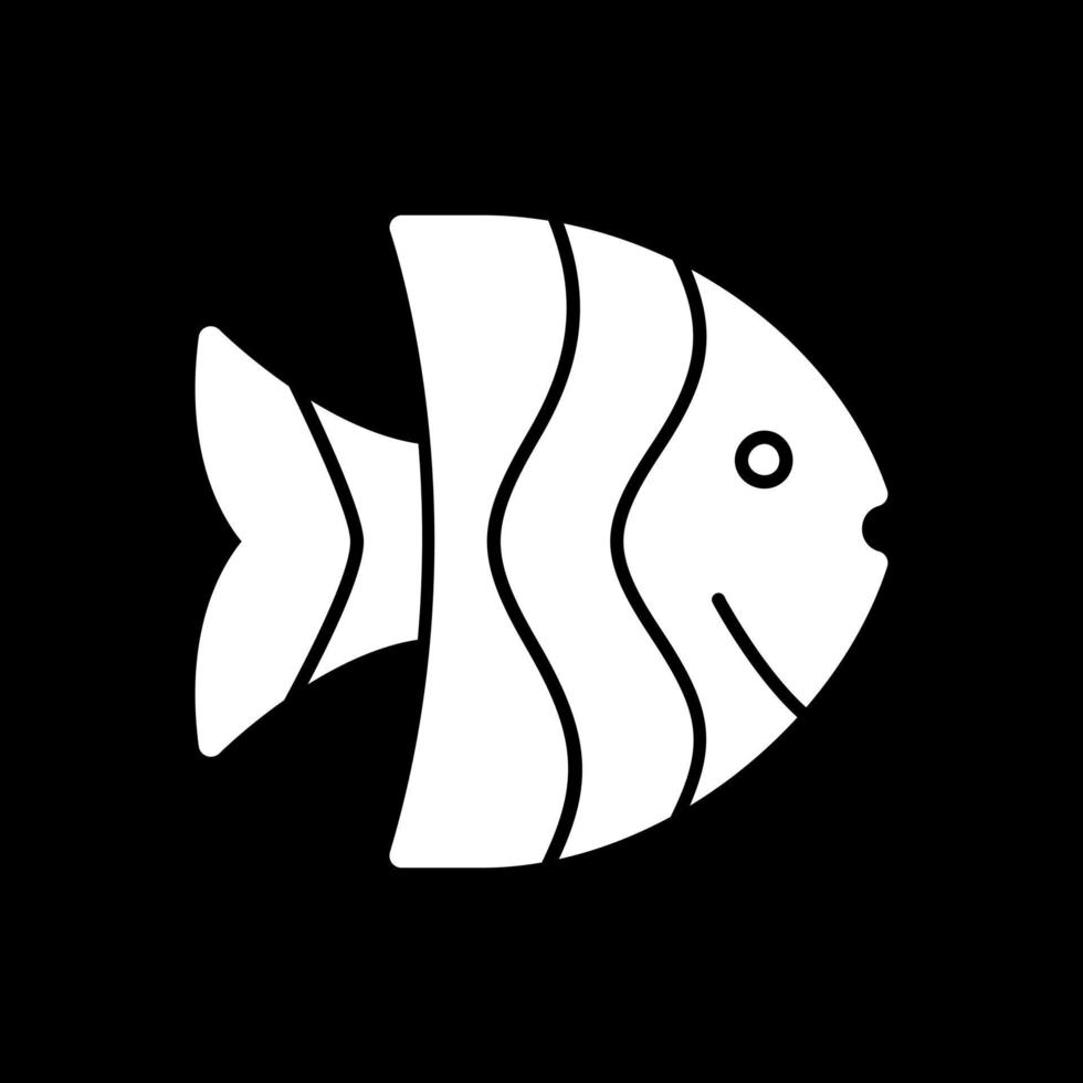 conception d'icône vectorielle de poisson-ange vecteur