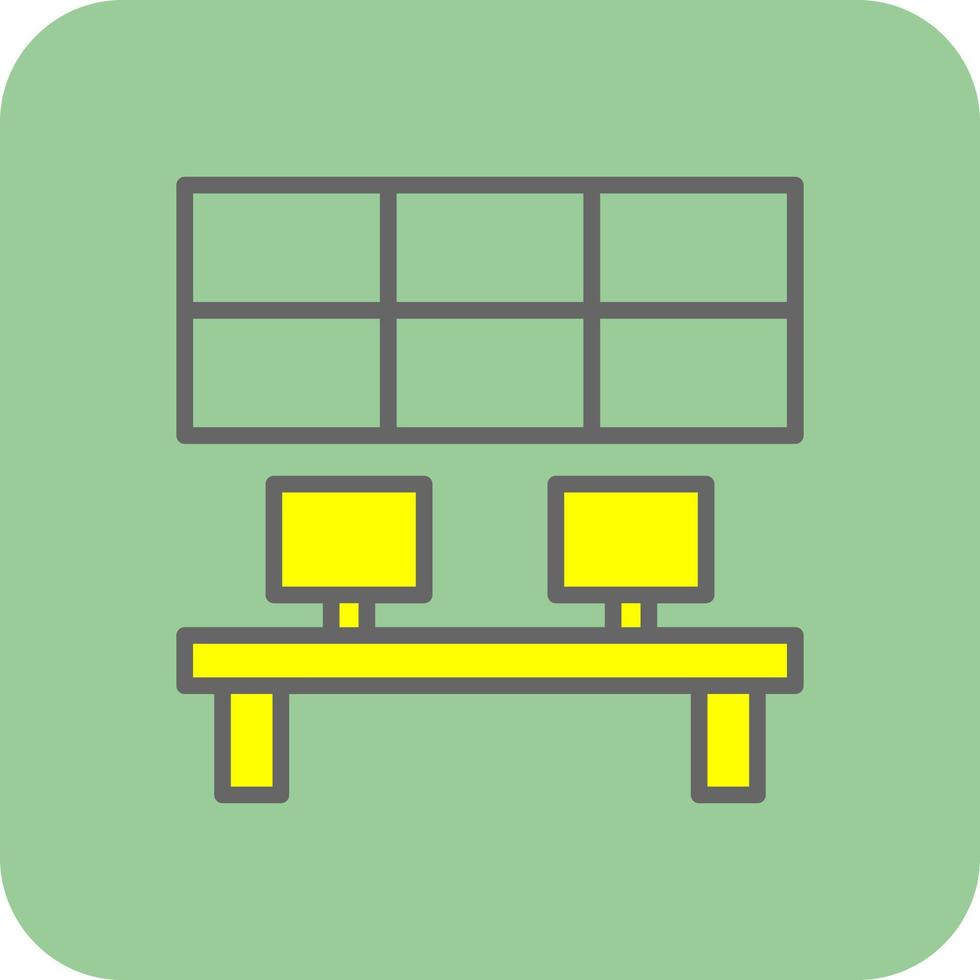 conception d'icône vectorielle de salle de contrôle vecteur