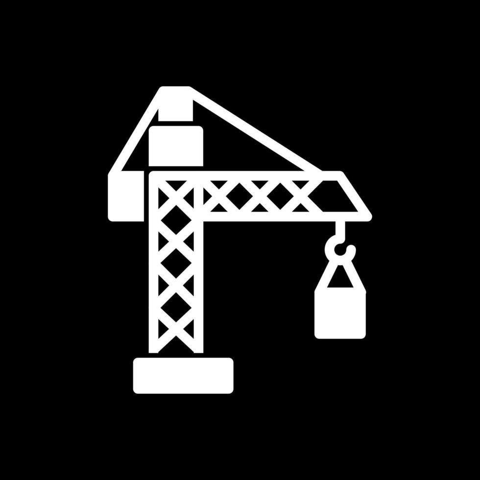 conception d'icône de vecteur de grue