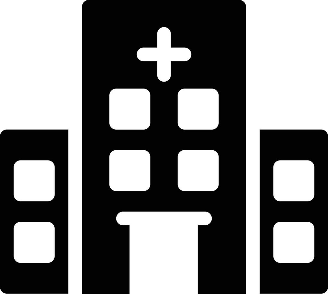 illustration vectorielle de l'hôpital sur un fond. symboles de qualité premium. icônes vectorielles pour le concept et la conception graphique. vecteur