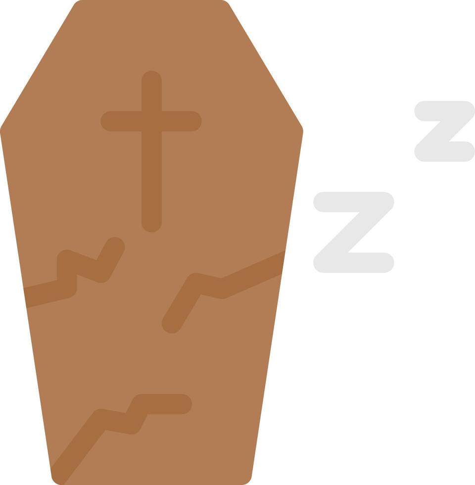 illustration vectorielle de cercueil sur fond. symboles de qualité premium. icônes vectorielles pour le concept et la conception graphique. vecteur