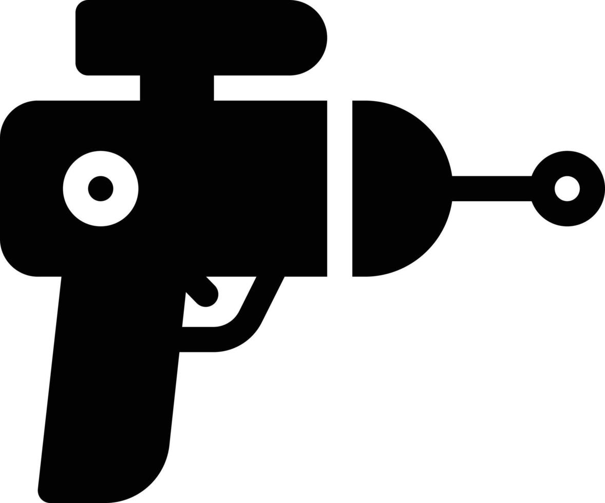 illustration vectorielle de pistolet de tir sur fond. symboles de qualité premium. icônes vectorielles pour le concept et la conception graphique. vecteur