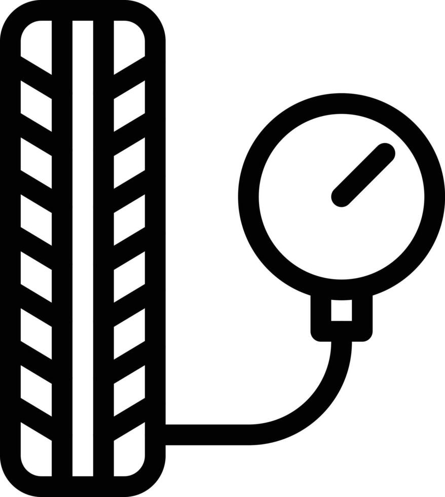 illustration vectorielle de compteur de pression sur un fond. symboles de qualité premium. icônes vectorielles pour le concept et la conception graphique. vecteur