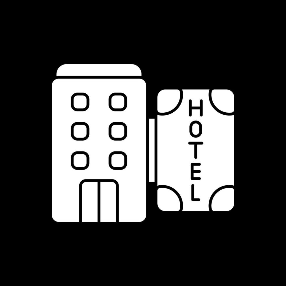 conception d'icône de vecteur d'hôtel
