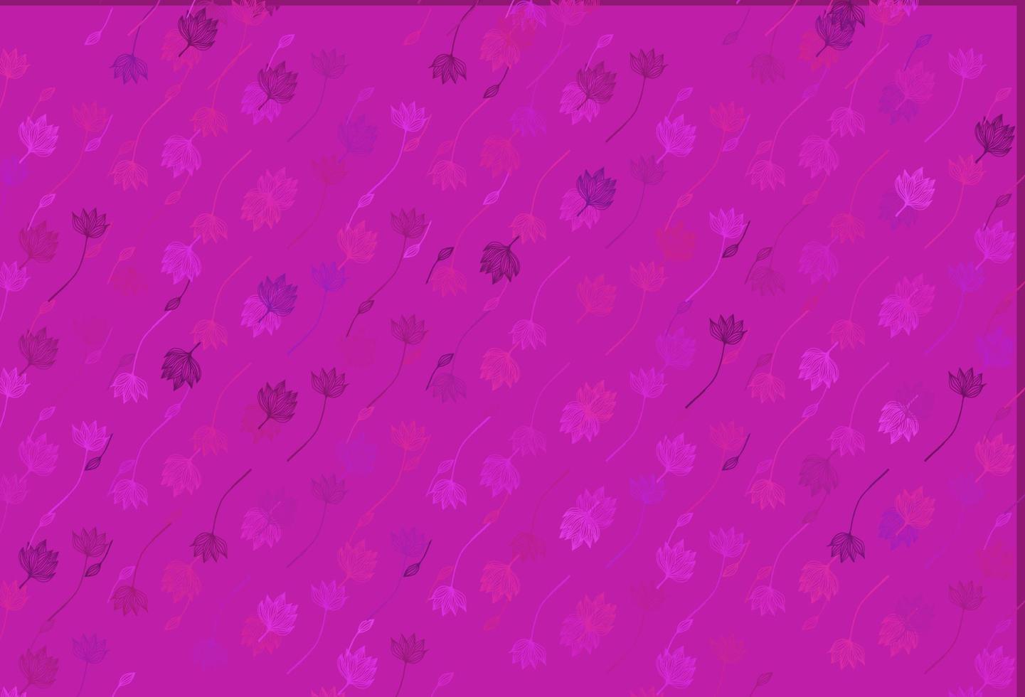 couverture de doodle vecteur violet clair.