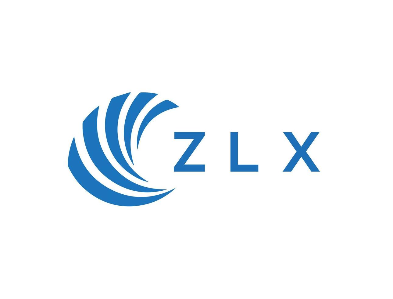 zlx lettre logo conception sur blanc Contexte. zlx Créatif cercle lettre logo concept. zlx lettre conception. vecteur