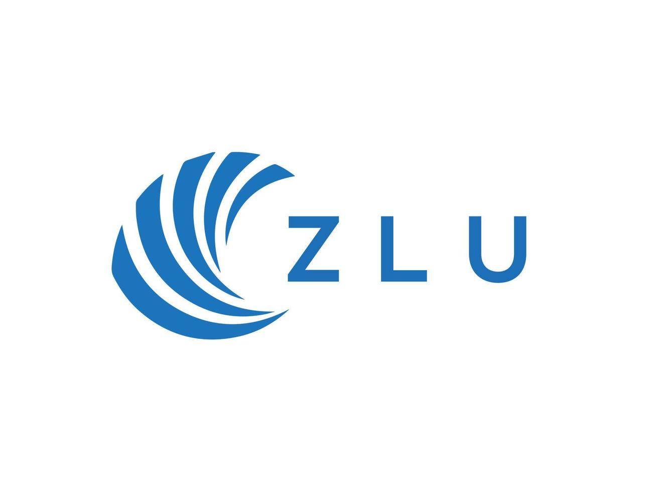 zlu lettre logo conception sur blanc Contexte. zlu Créatif cercle lettre logo concept. zlu lettre conception. vecteur