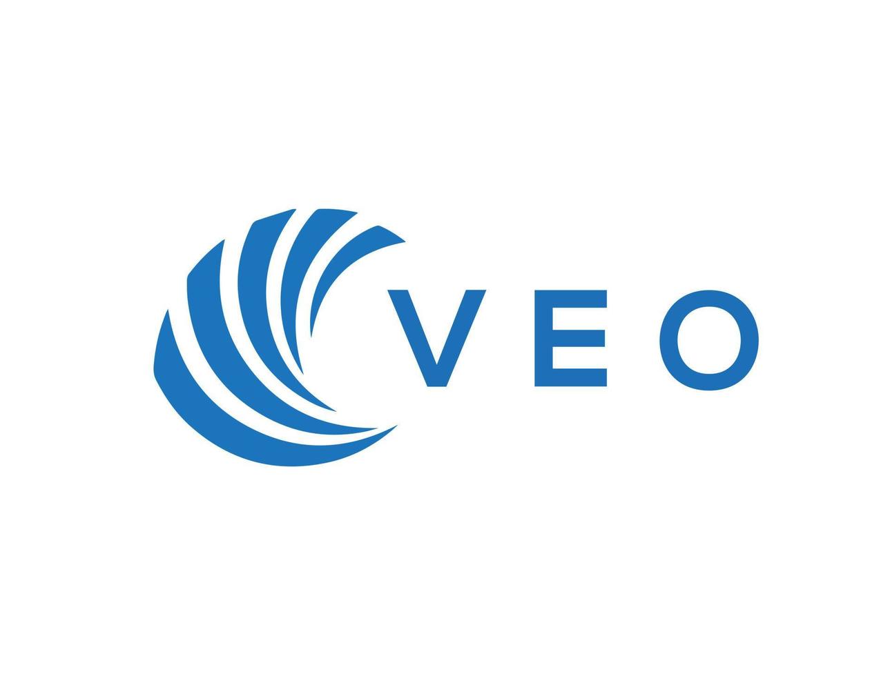 véo lettre logo conception sur blanc Contexte. véo Créatif cercle lettre logo concept. véo lettre conception. vecteur