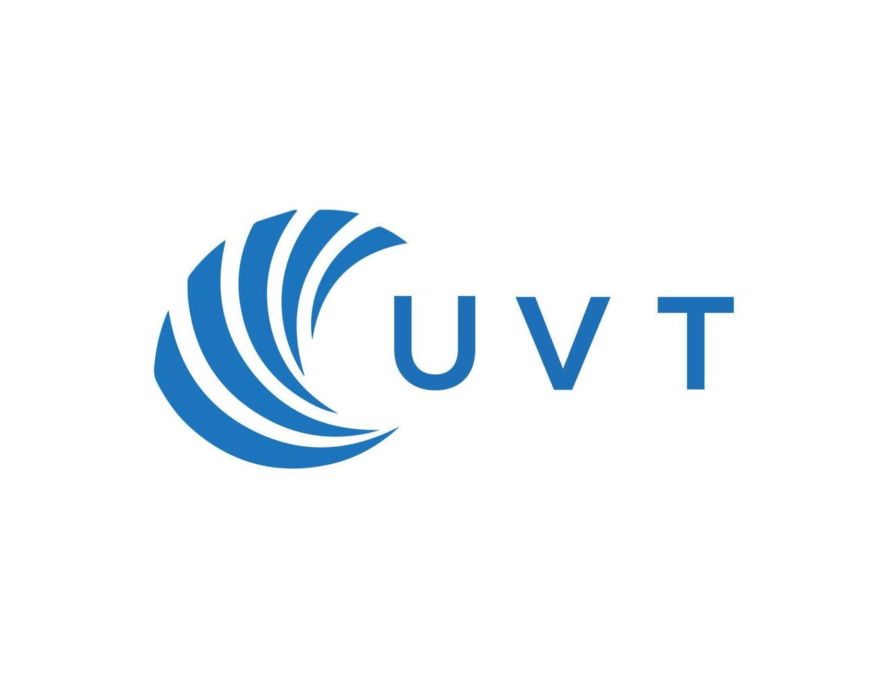 UVT lettre logo conception sur blanc Contexte. UVT Créatif cercle lettre logo concept. UVT lettre conception. vecteur