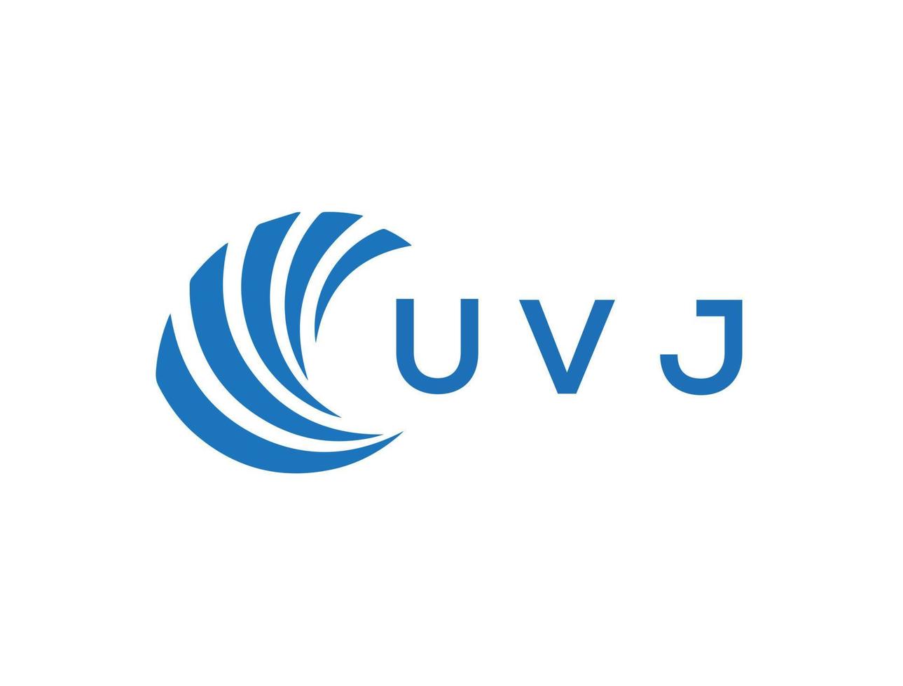 UVJ lettre logo conception sur blanc Contexte. UVJ Créatif cercle lettre logo concept. UVJ lettre conception. vecteur