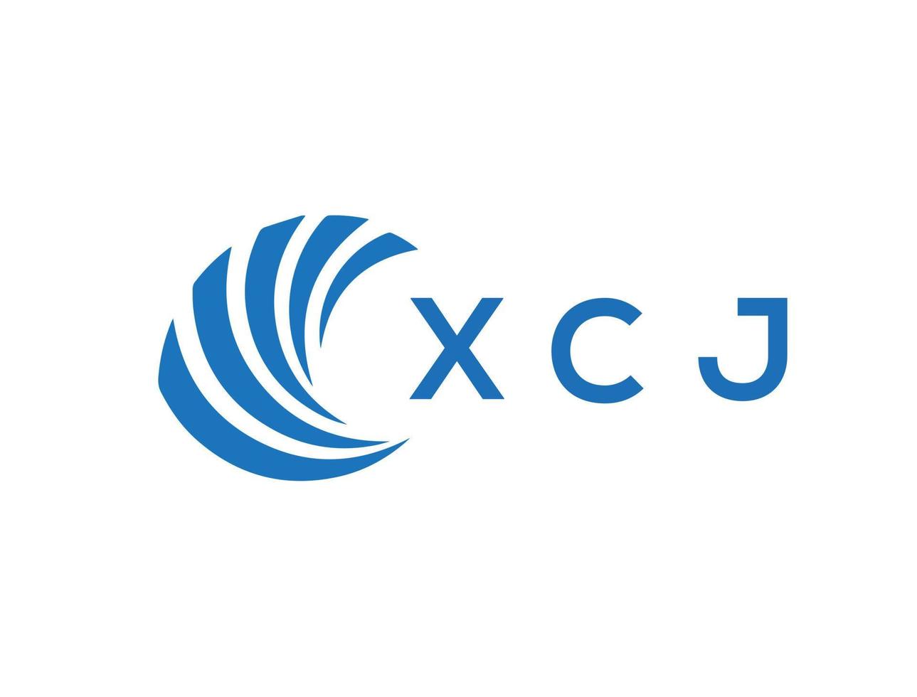 xcj lettre logo conception sur blanc Contexte. xcj Créatif cercle lettre logo concept. xcj lettre conception. vecteur