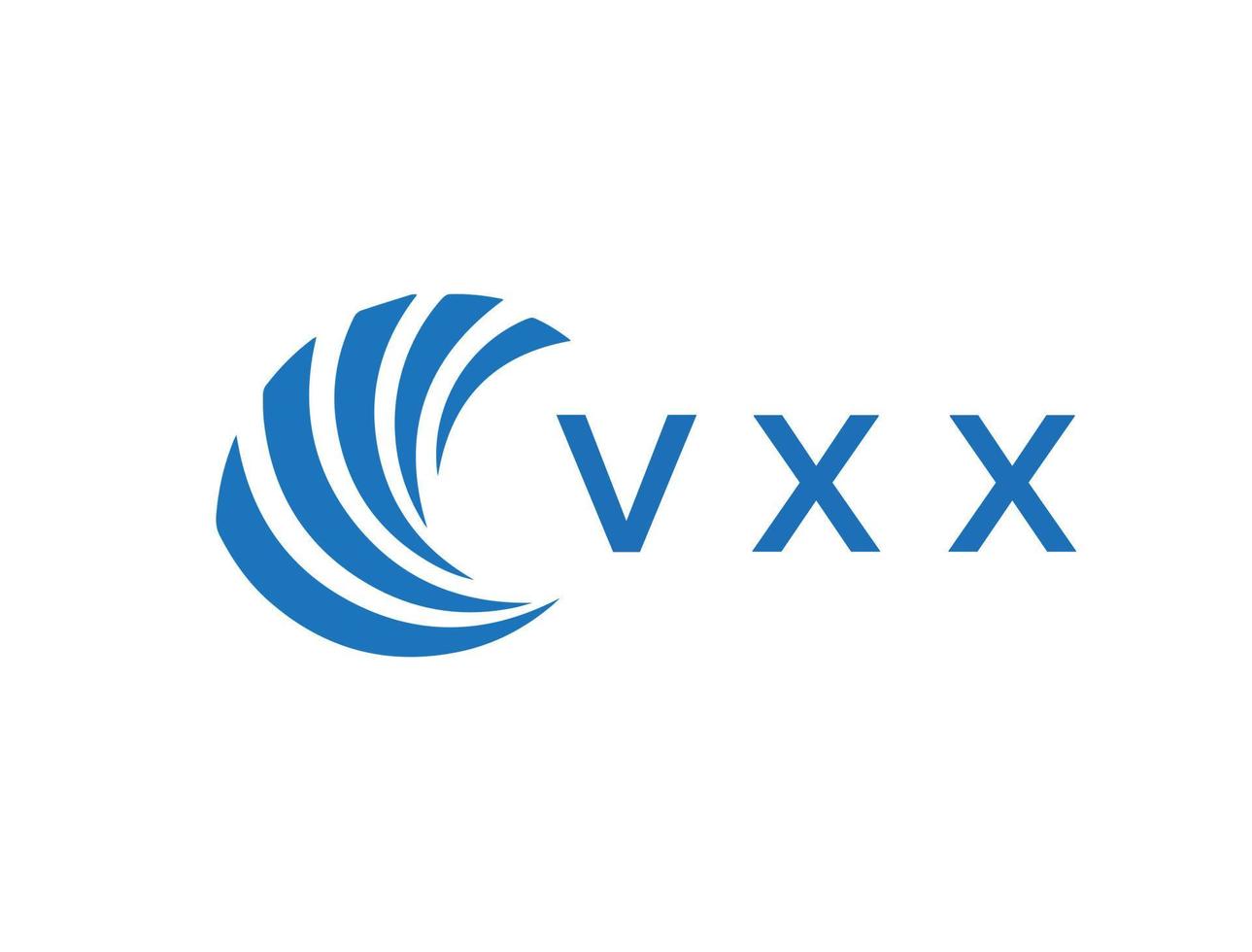 vxx lettre logo conception sur blanc Contexte. vxx Créatif cercle lettre logo concept. vxx lettre conception. vecteur