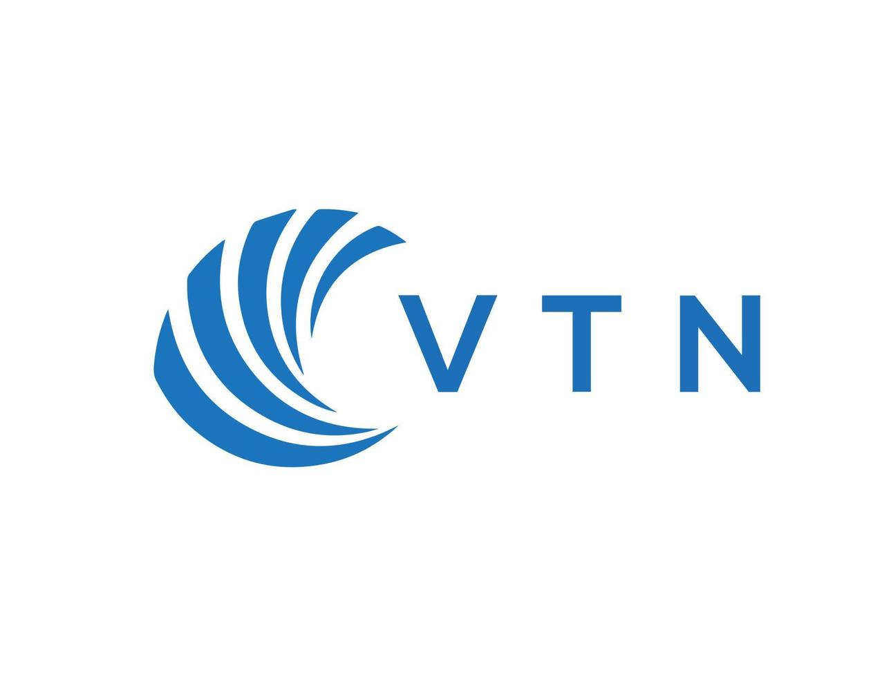 VTN lettre logo conception sur blanc Contexte. VTN Créatif cercle lettre logo concept. VTN lettre conception. vecteur