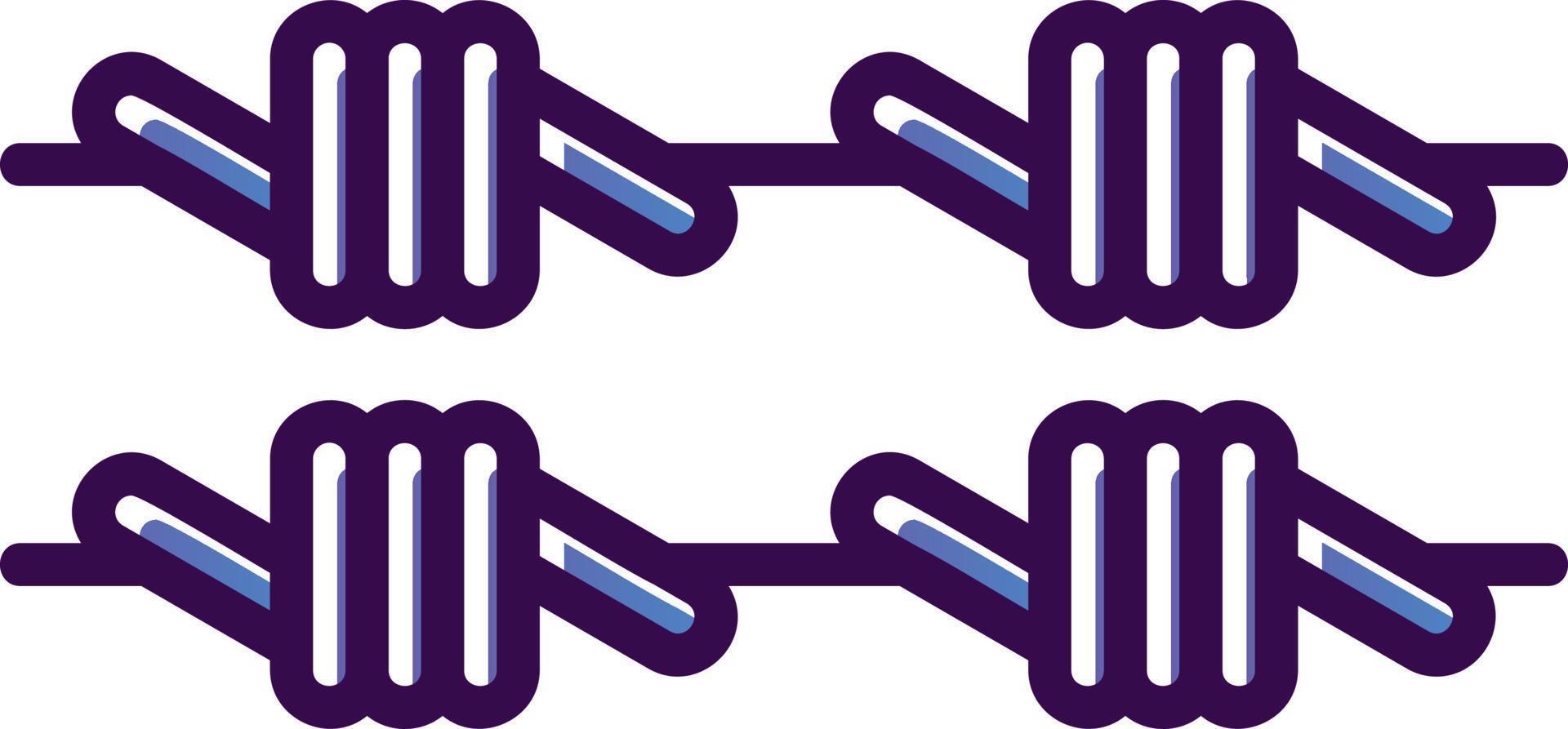 icône de vecteur de fil de fer barbelé