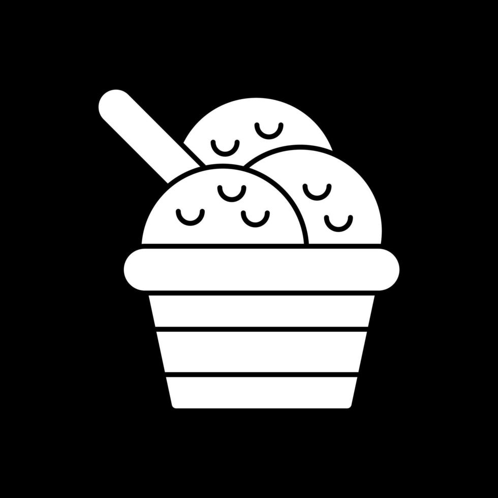 conception d'icône de vecteur de crème glacée