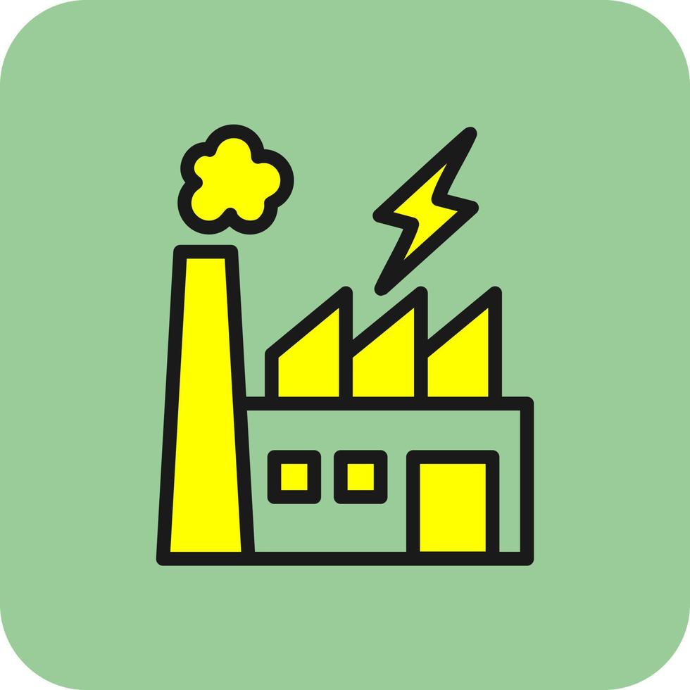 conception d'icône de vecteur de centrale électrique