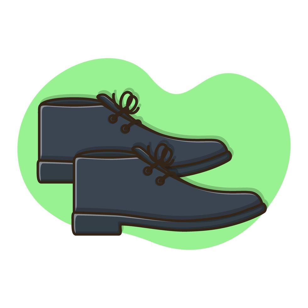 cuir des chaussures icône vecteur conception illustration