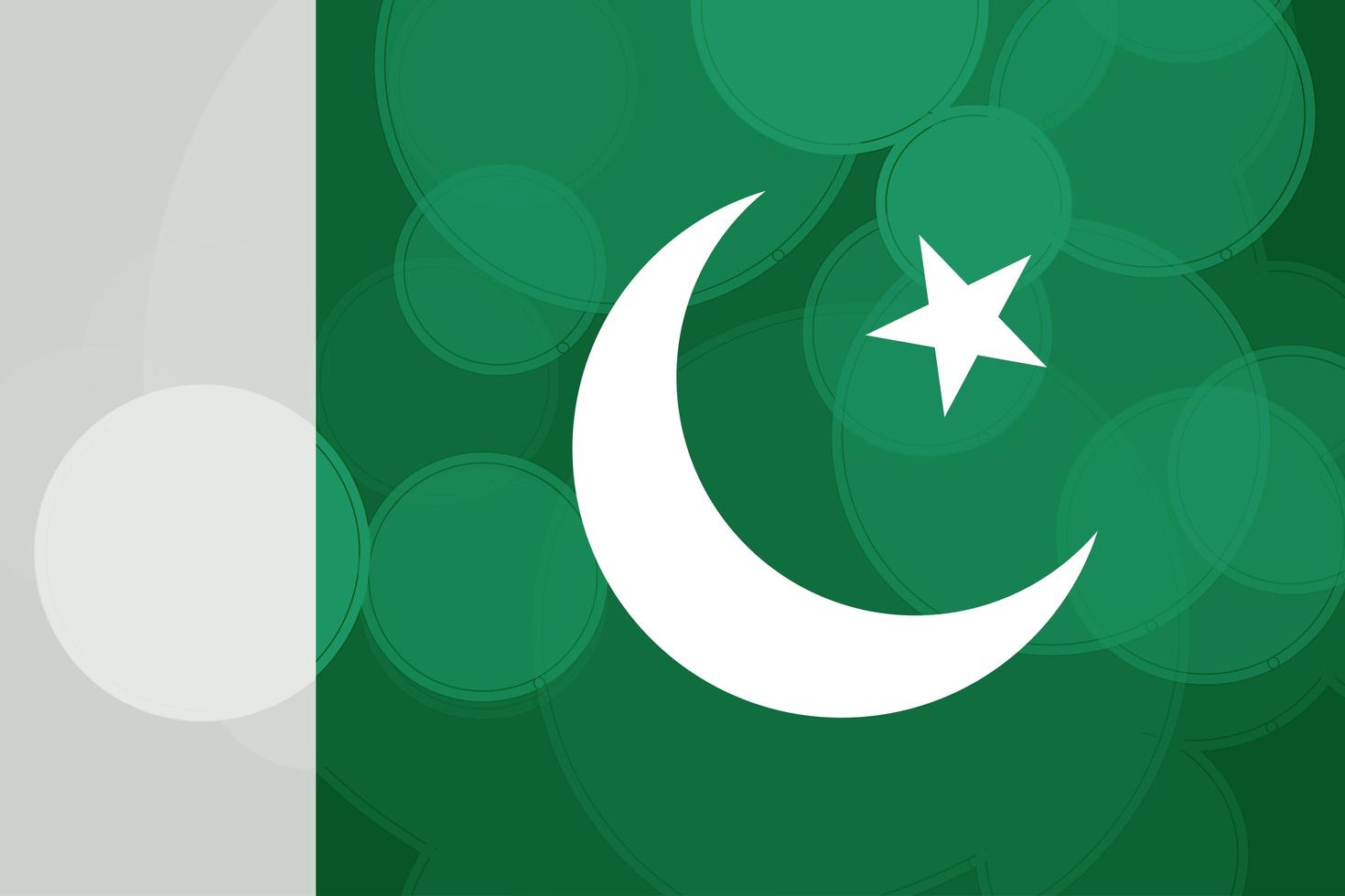 fête de l'indépendance du Pakistan vecteur