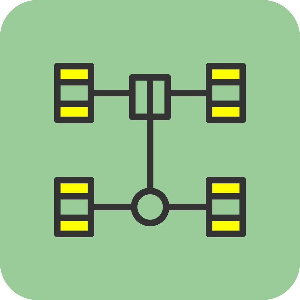 châssis vecteur icône conception