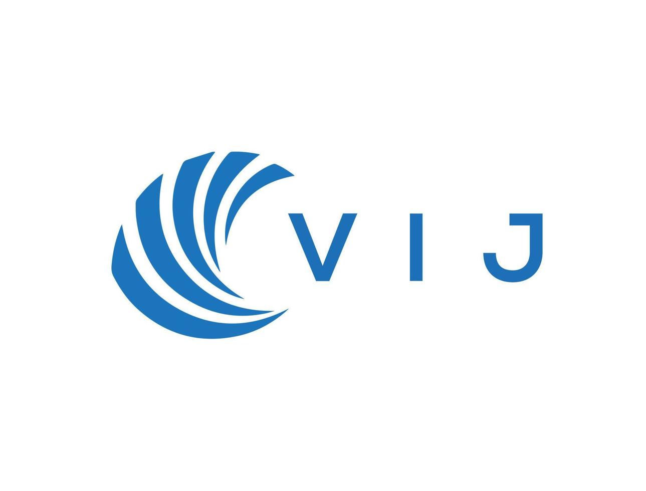 vij lettre logo conception sur blanc Contexte. vij Créatif cercle lettre logo concept. vij lettre conception. vecteur