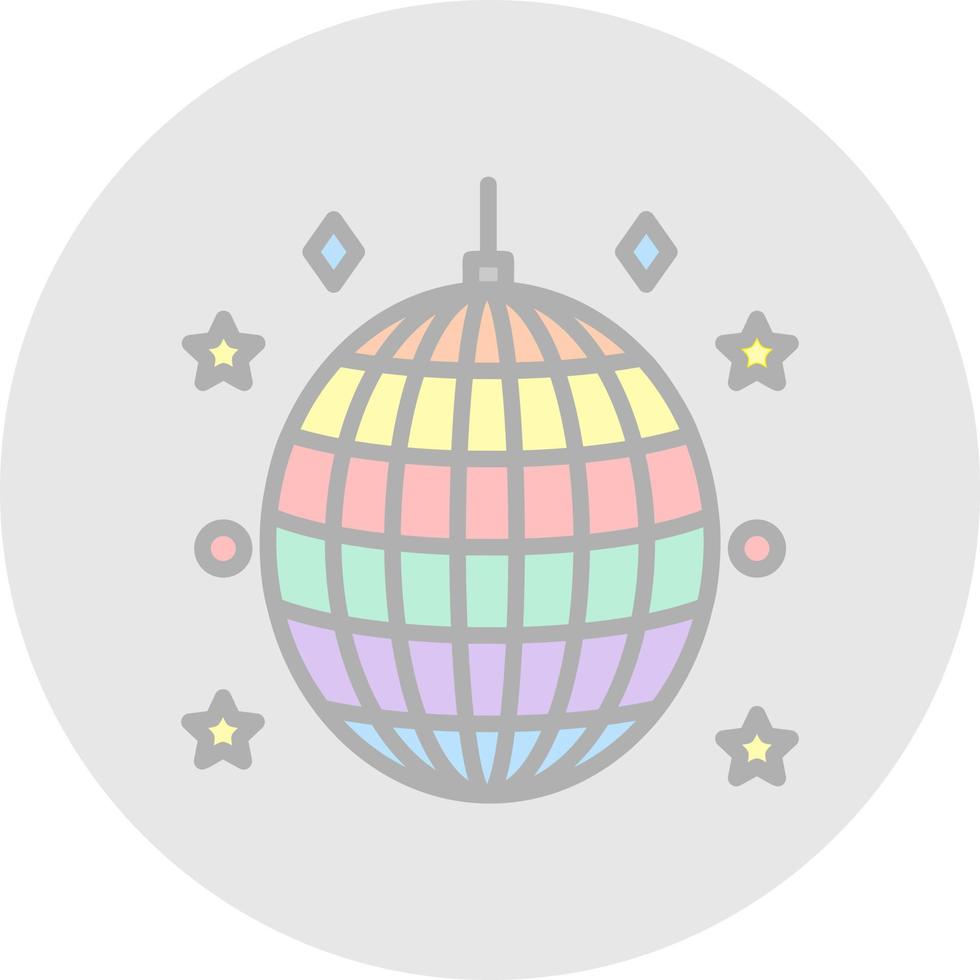 conception d'icône vecteur boule disco