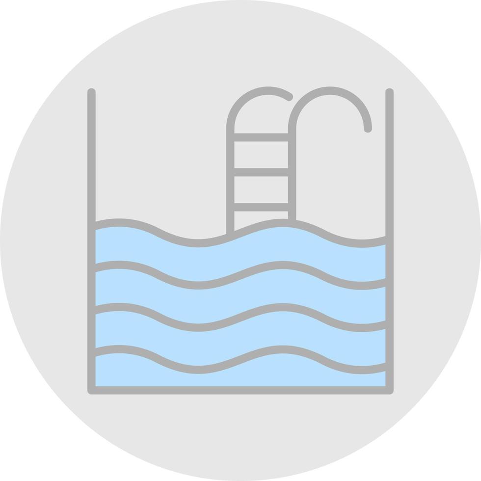 conception d'icône de vecteur de piscine