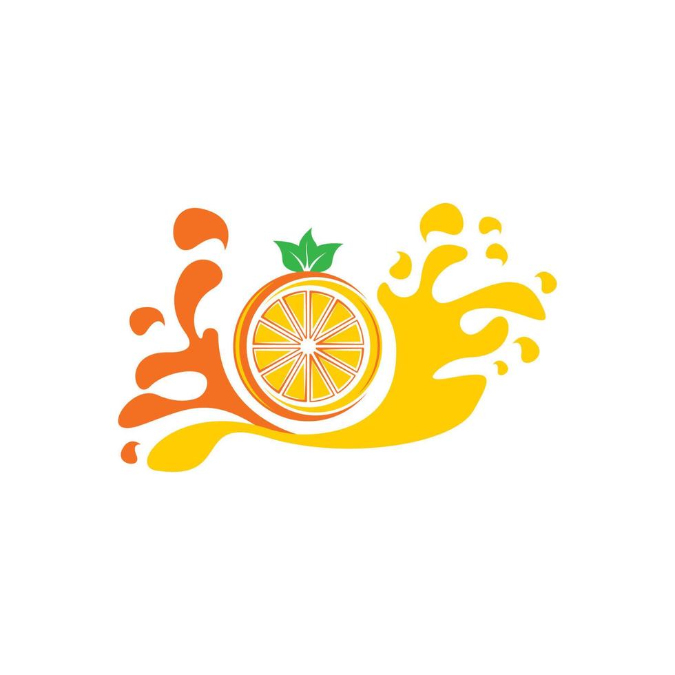 icône de vecteur de conception de logo orange