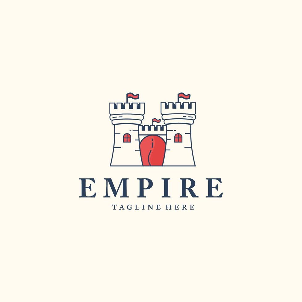 Empire bouclier logo vecteur gratuit