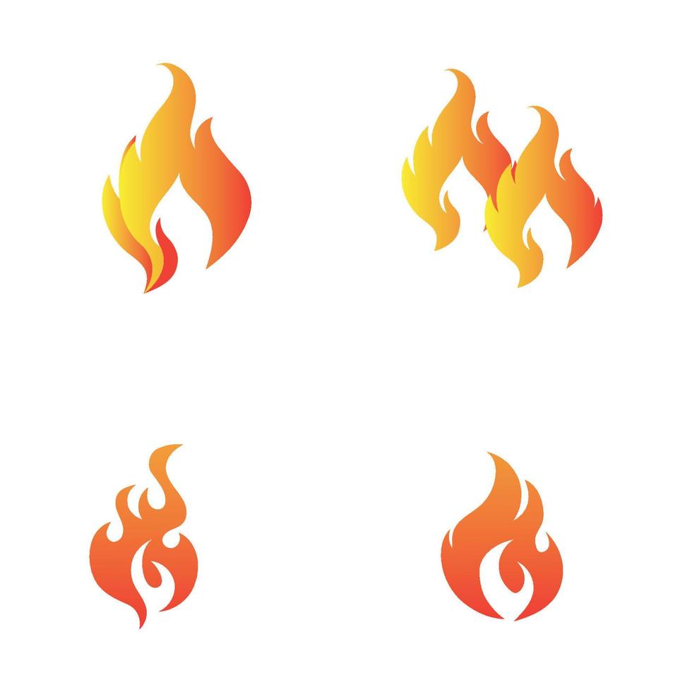 moderne Feu logo ou icône conception, vecteur illustration