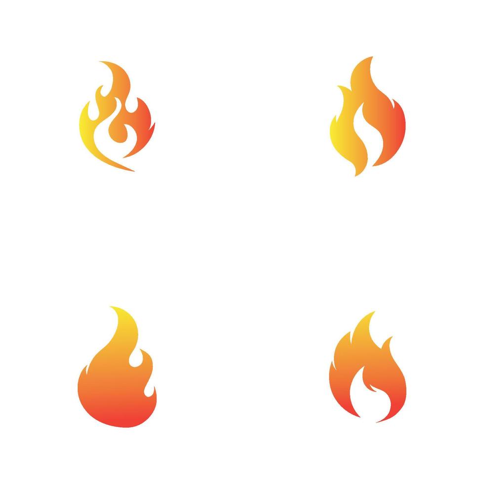 moderne Feu logo ou icône conception, vecteur illustration