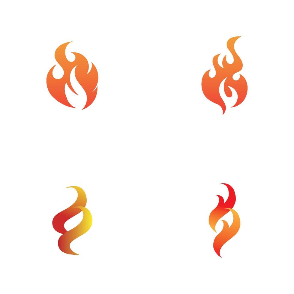 moderne Feu logo ou icône conception, vecteur illustration