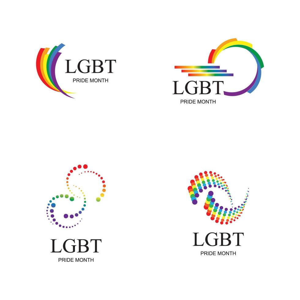 lgbt logo et symbole vecteur